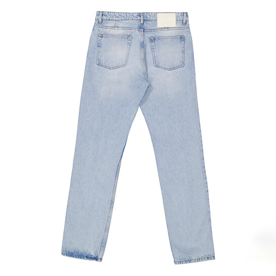 Ami Paris Classic Fit Bleached Blue Denim Jeans, Waist Size