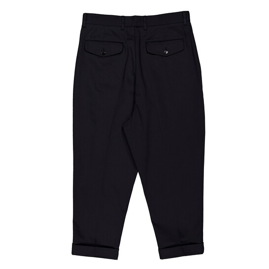 Ami Paris Men's Black Carrot Oversized Trousers, Size Large HTR101