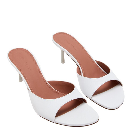 Amina Muaddi Jeanne Leather Slippers, Brand Size 35 (US Size 5) - 546x546 Image #2