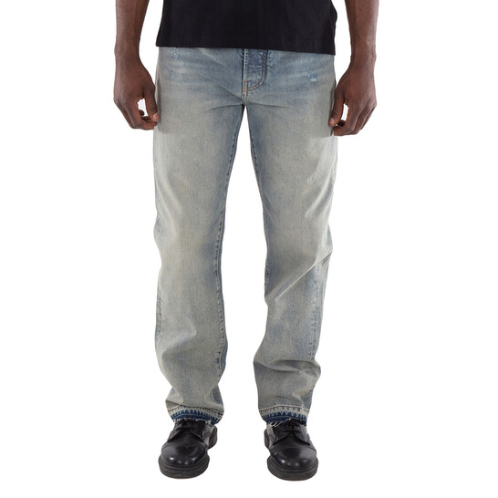 Amiri Men's Antique Indigo Released Hem Straight Jeans, Waist Size