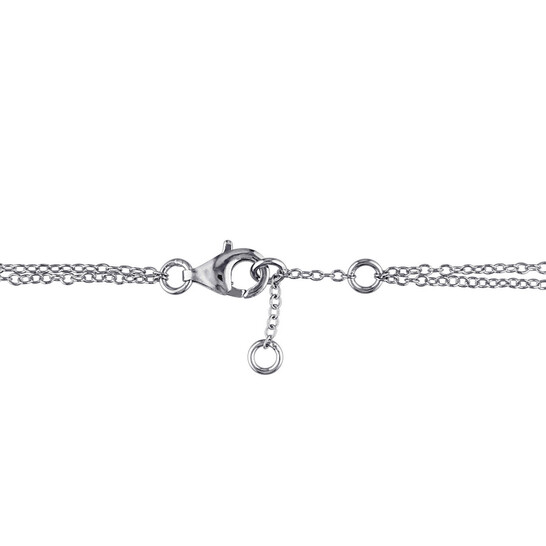 AMOUR Diamond Heartbeat Bracelet In Sterling Silver - 546x546 Image #2
