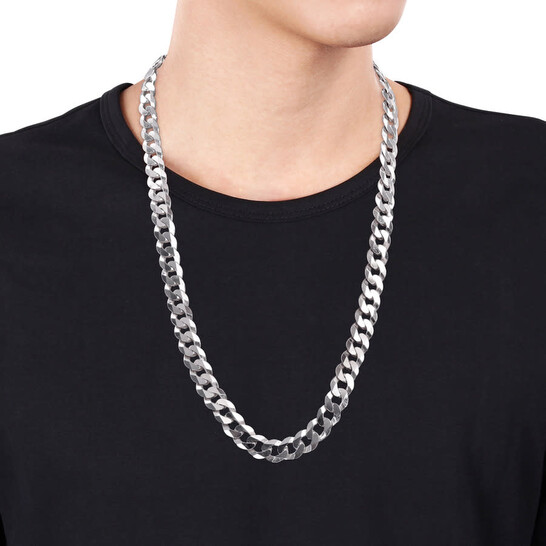 ★SENTIMENTS★ NO.259 [SILVER] NECKLACE Maximalist Round Link Necklace- Silver - Ahava J