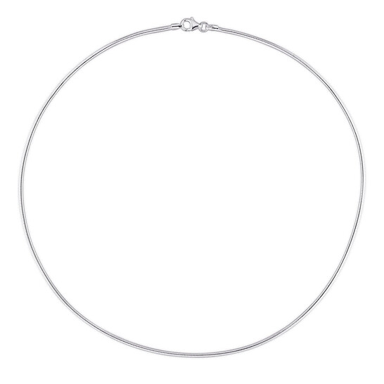 AMOUR 1.9mm Snake Chain Necklace In Sterling Silver, 20 In - 546x546 Image #4