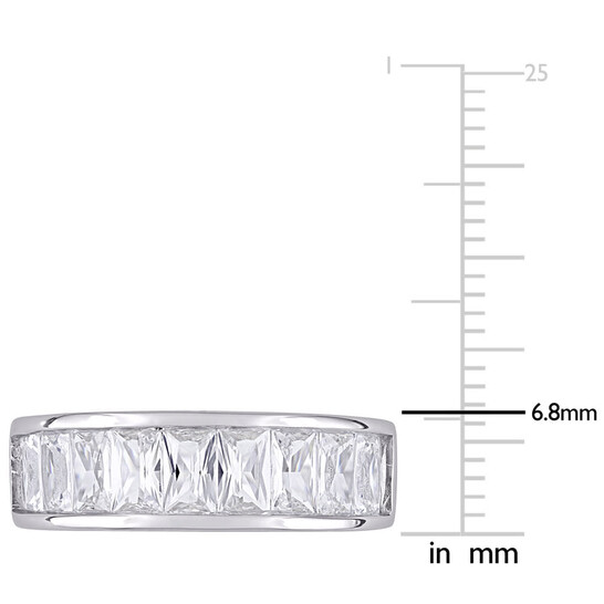 Amour 2 3/4 CT TGW Baguette-cut Created White Sapphire Semi