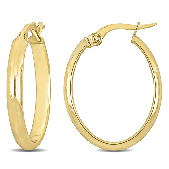 Amour 19mm Hoop Earrings In 14K Yellow Gold JMS009336 Jewelry