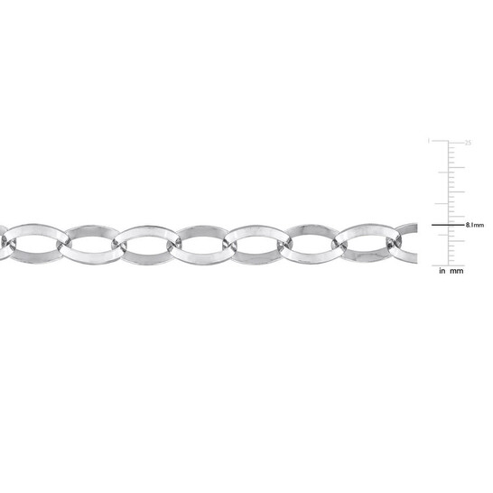 AMOUR Rolo Chain Bracelet In Sterling Silver, 7.5 In - 546x546 Image #3