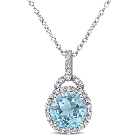 アクセサリーその他 MALIPARMI Woman Jewel Blue 3 TC051090940 80014 Blue London Blue Topaz With White Zircon Rhodium Over