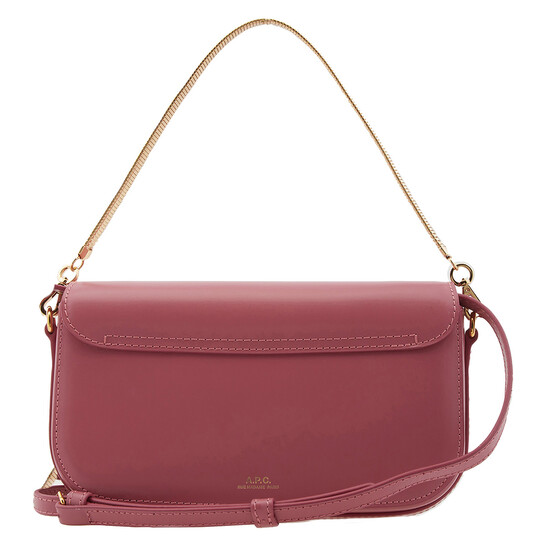 A.P.C. Grace Leather Chain Clutch Bag PXBMW-F61882-ROSE