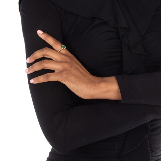 Apm Monaco Beads Heart Ring, Size 50 Y22301XMAL - Jewelry, APM