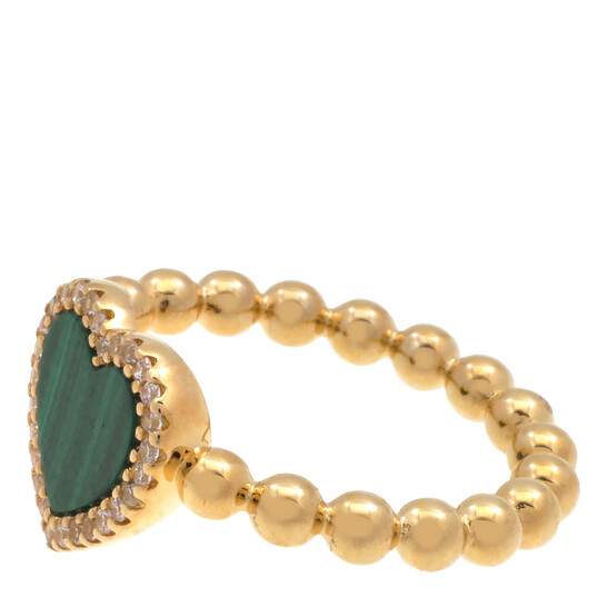 Apm Monaco Beads Heart Ring, Size 50 Y22301XMAL - Jewelry, APM