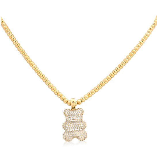 Apm Monaco Yummy Bear Beads Adjustable Necklace YC6768OX