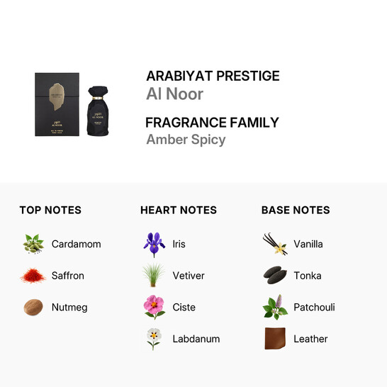 Arabiyat Prestige Unisex Al Noor EDP Spray 3.4 oz Fragrances