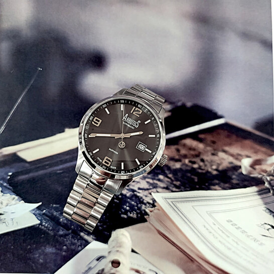 Arbutus Swiss-made Collection Automatic Black Dial Men's Watch ARS1613SBS