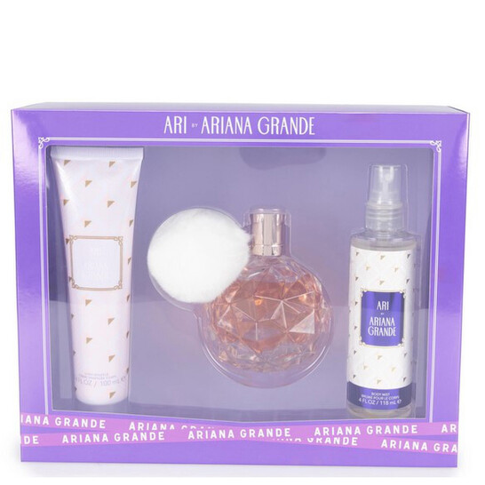 ARIANA GRANDE Ari by for Women - 3 Pc Gift Set 3.4oz EDP Spray, 4oz Body Mist, 3.4oz Body Lotion