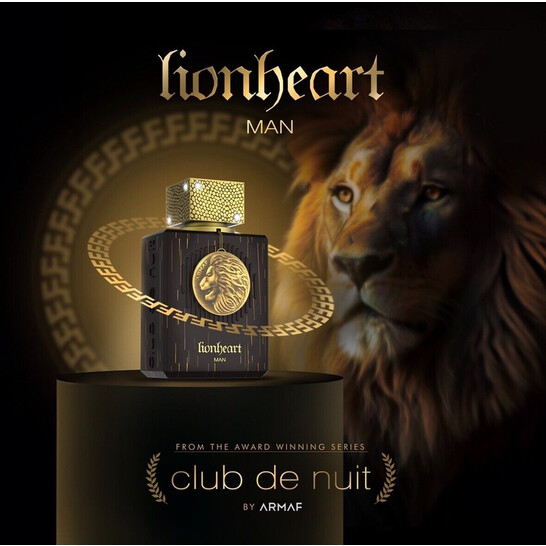 香水(男性用) ARMAF LION HEART MEN EDP 100ml Armaf Men's LionHeart EDP Spray 3.4 oz Fragrances 6294015196450