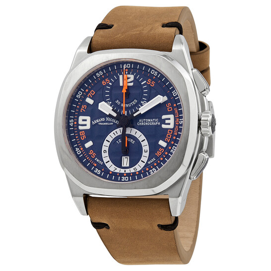 Armand Nicolet JH9 Chronograph Automatic Blue Dial Men's Watch A668HAA-BO-PK4140CA - 546x546
