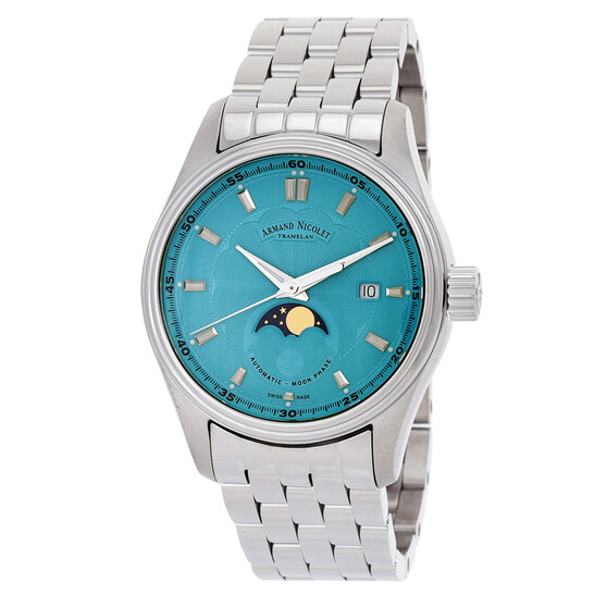 アユマン Armand Nicolet Mh2 Blue Dial Men's Watch A640L-TF-MA2640A