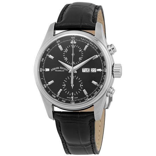 Armand Nicolet MH2 Chronograph Automatic Black Dial Men's Watch A647A-NR-P840NR2 - 546x546