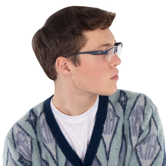 Armani Exchange Demo Rectangular Men's Eyeglasses AX1054 6099 55