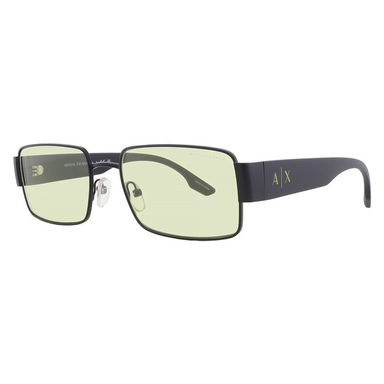 Armani Exchange Light Green Rectangular Men's Sunglasses AX2052S