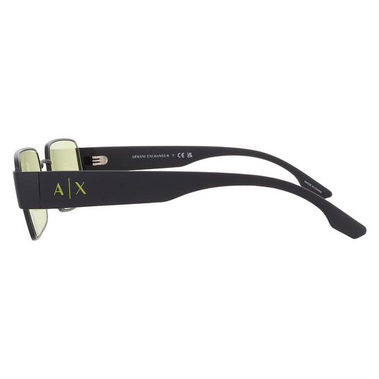 Armani Exchange Light Green Rectangular Men's Sunglasses AX2052S