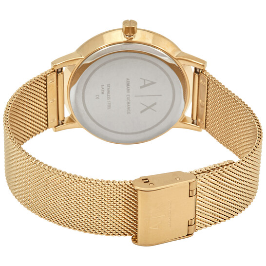 Armani Exchange Quartz Gold Dial Ladies Watch AX5536 723763259620