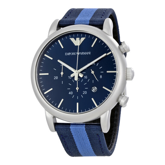 Emporio Armani Blue & white/black watches Amazon.com: Emporio Armani Men main image 2