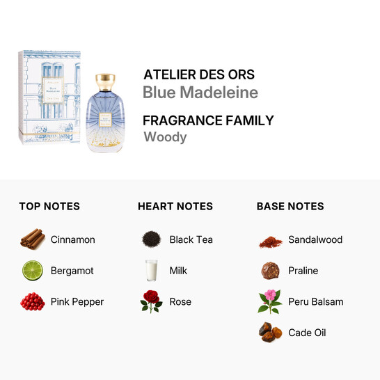 Atelier Des Ors Unisex Blue Madeleine EDP Spray 3.4 oz Fragrances