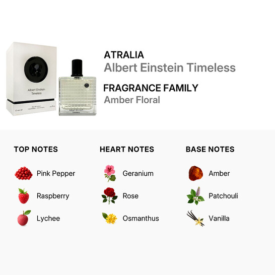 Atralia Men's Albert Einstein Timeless EDP Spray 3.3 oz Fragrances