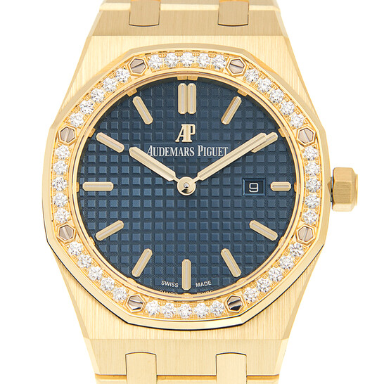 Audemars Piguet Royal Oak Blue Dial Ladies 18 Carat Yellow Gold Watch 67651BA.ZZ.1261BA.02 Audemars Piguet Royal Oak Blue Dial Ladies 18 Carat Yellow Gold Watch 67651BA.ZZ.1261BA.02 - 546x546