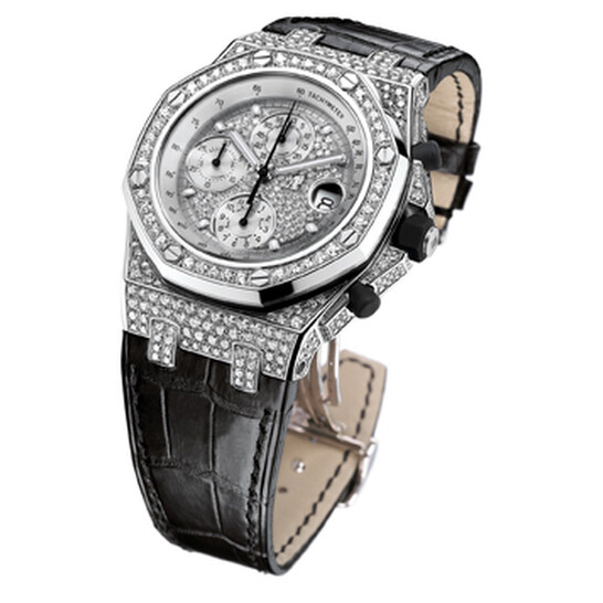 Audemars Piguet Royal Oak Diamond Chronograph 18 kt White Gold
