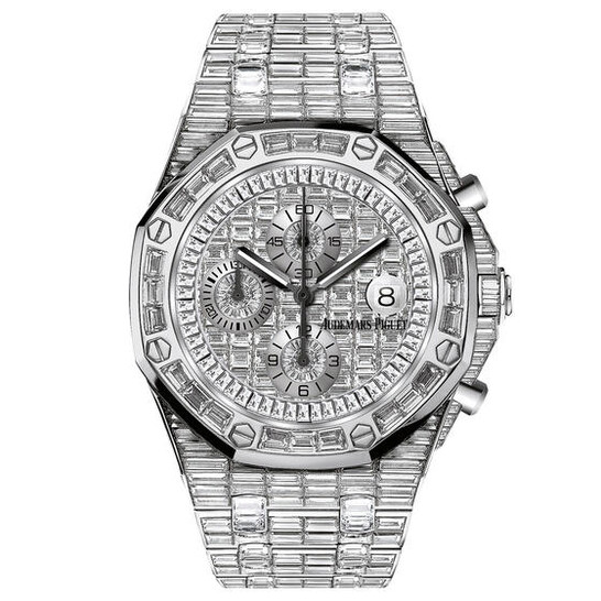 Audemars Piguet Royal Oak Offshore 18 Carat White Gold Baguette