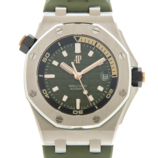 Audemars Piguet Royal Oak Offshore Automatic Green Dial Men's Watch 15720ST.OO.A052CA.01 - 546x546
