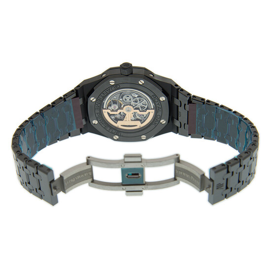 Ap Royal Oak Black Ceramic Skeleton Perpetual Calendar Audemars