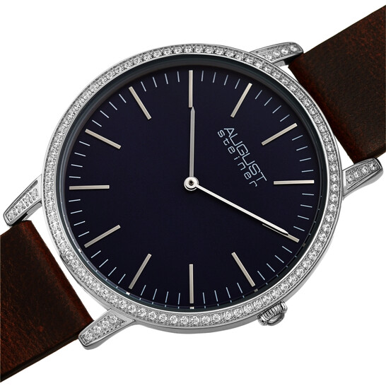 August Steiner Quartz Crystal Blue Dial Men's Watch AS8273BRBU August Steiner Quartz Crystal Blue Dial Men's Watch AS8273BRBU - 546x546 Image #2
