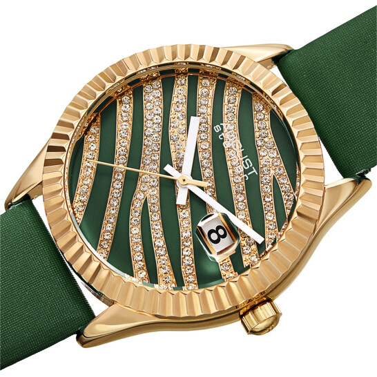 August Steiner Quartz Green and Gold Dial Ladies Watch AS8275GN August Steiner Quartz Green and Gold Dial Ladies Watch AS8275GN - 546x546 Image #2