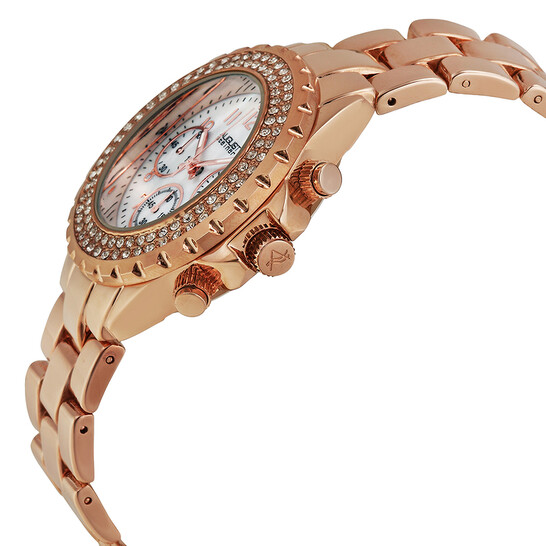 August Steiner Mother of Pearl Rose Gold Watch August Steiner Ladies Diamond Mother of Pearl Rose-tone  main image 4