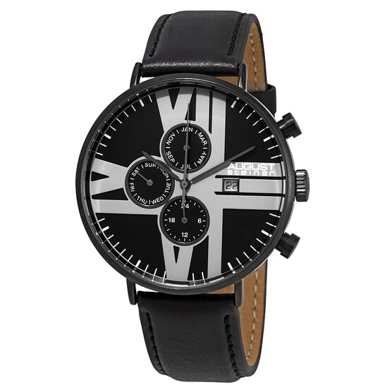 August Steiner Urbane Multifunction Black Dial Men's Watch AS8212BK August Steiner Urbane Multifunction Black Dial Men's Watch AS8212BK - 546x546