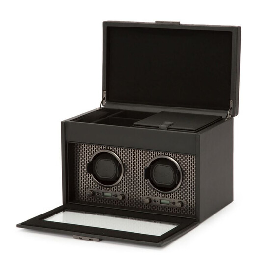 Axis Double Watch Winder with Storage - 546x546 Image #3