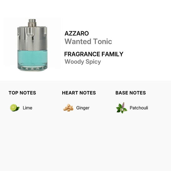 Azzaro Men's Wanted Tonic EDT 3.4 oz (Tester) Fragrances