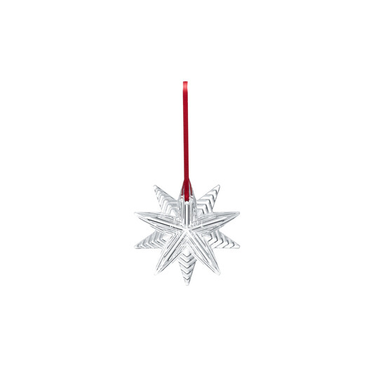 Baccarat Crystal 2021 Christmas Ornament Clear Snowflake 2814619