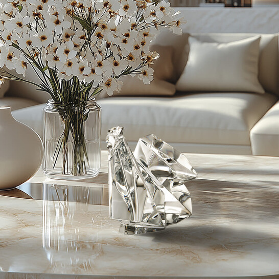 Baccarat Crystal Origami Rooster 1762749 - Jomashop