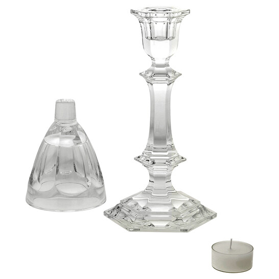 Baccarat Our Fire Candleholder with Gold Shade by Philippe Starck