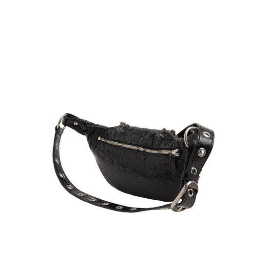 Balenciaga Black Arena Lambskin Small Le Cagole Belt Bag