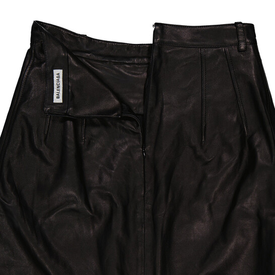 ワンピース BALENCIAGA Women Mid Skirts 809049 TNM601000 Black Suspended Shirt Dress BALENCIAGA 809049 TNM601000 - Ancote
