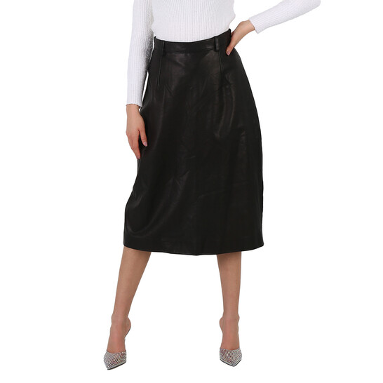 スカート BALENCIAGA 834169.TSVC9 Skirts BALENCIAGA | Shiny Grained Leather A-line Skirt | Women