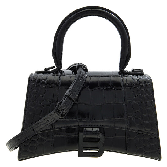 Balenciaga Black Hourglass XS Shoulder Bag 592833 1LR67 1000