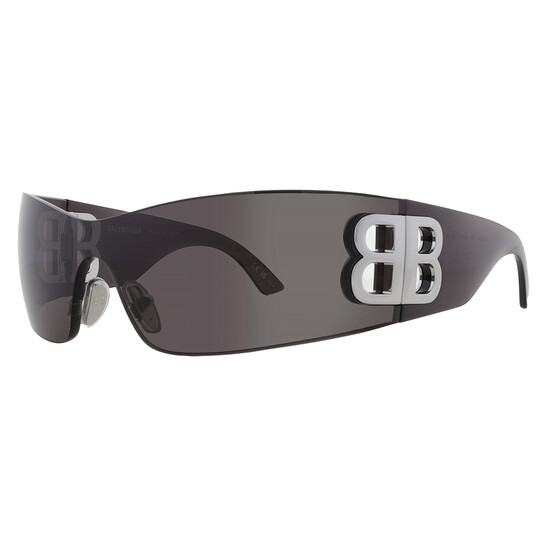 サングラス BALENCIAGA Woman Sunglasses Black 1 BB0394S 001 Balenciaga BB0394S 001 Sunglasses Women's Black/Grey Lenses
