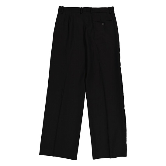 Balenciaga Black Side Stripe Rental Tuxedo Pants, Size Small