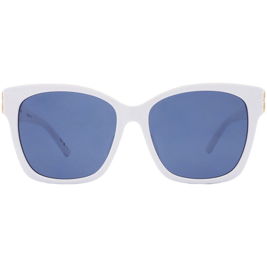 Balenciaga Blue Square Ladies Sunglasses BB0102SA 004 57